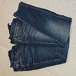 2 pair Levi Totally Shaping skinny jeans, sz 8